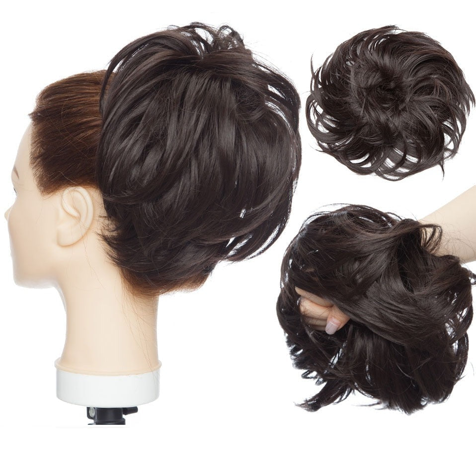 Messy Bun Hair Crunchie - Soft, Stretchy Hair Tie for Effortless Updos & Stylish Hairstyles