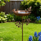 Metal Bird Bath – Freestanding Stand, Garden Decor & Wild Bird Care