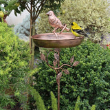 Metal Bird Bath – Freestanding Stand, Garden Decor & Wild Bird Care