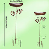 Metal Bird Bath – Freestanding Stand, Garden Decor & Wild Bird Care