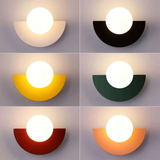 Modern Luna Metal Half Moon Wall Lamp - Stylish LED Lighting for Home Decor
