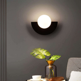 Modern Luna Metal Half Moon Wall Lamp - Stylish LED Lighting for Home Decor