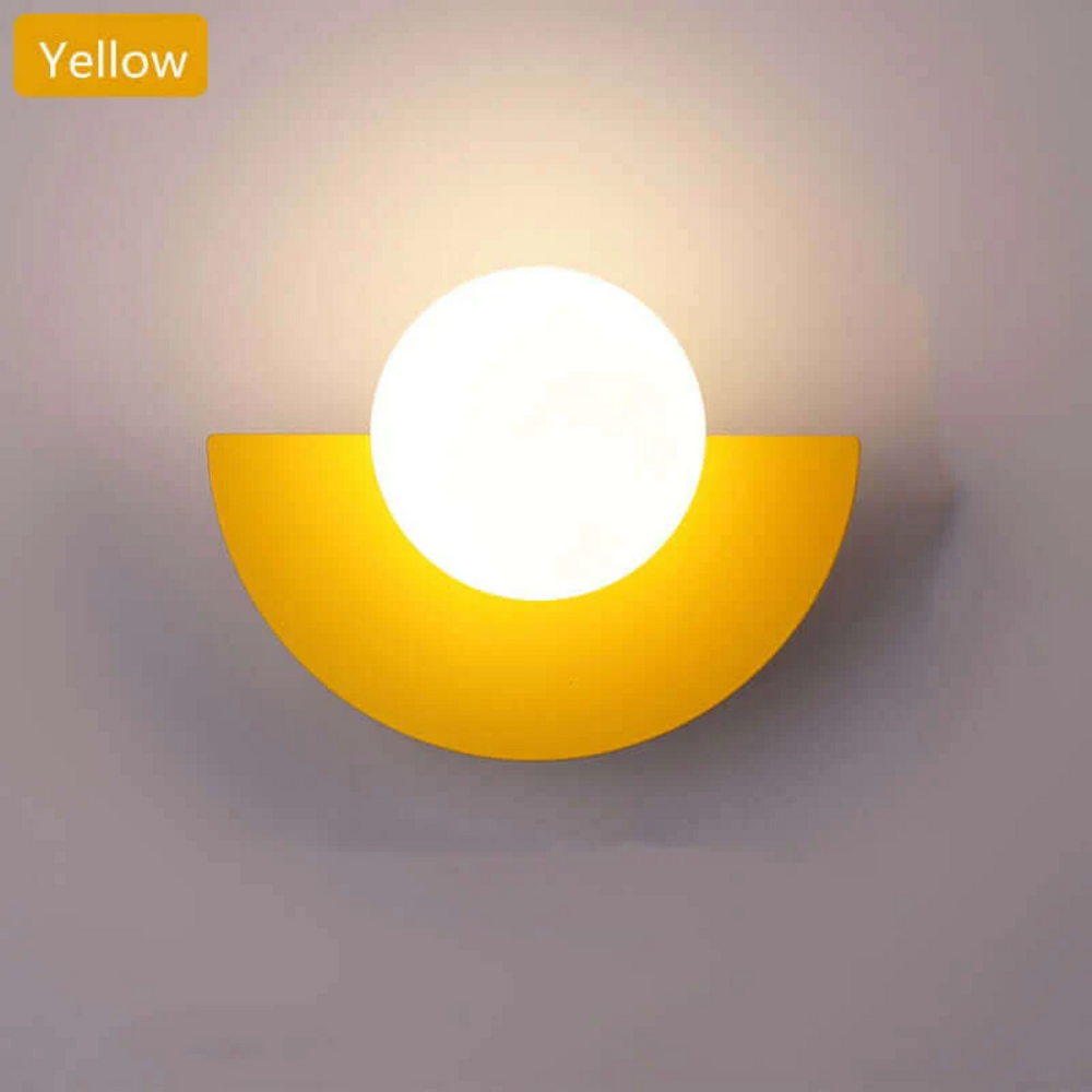 Modern Luna Metal Half Moon Wall Lamp - Stylish LED Lighting for Home Decor