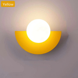 Modern Luna Metal Half Moon Wall Lamp - Stylish LED Lighting for Home Decor