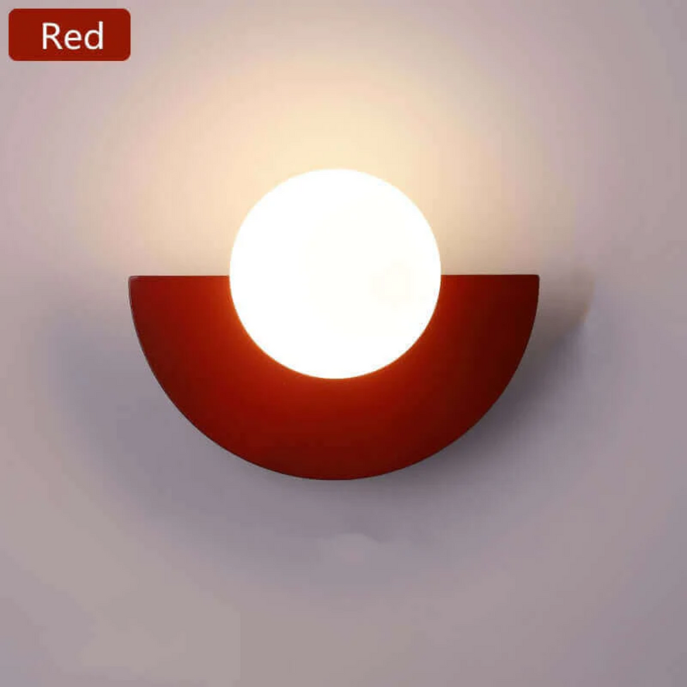 Modern Luna Metal Half Moon Wall Lamp - Stylish LED Lighting for Home Decor