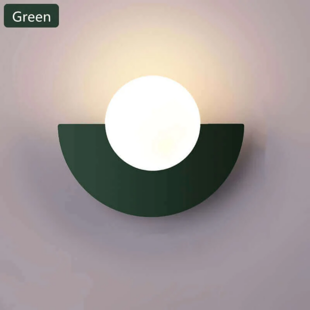 Modern Luna Metal Half Moon Wall Lamp - Stylish LED Lighting for Home Decor