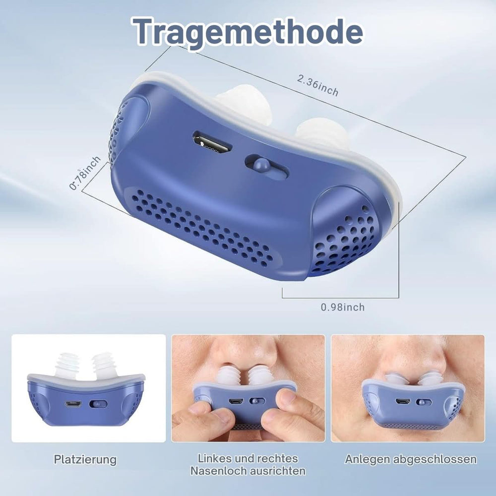 Compact Nasal Device for Snoring & Sleep Apnea Relief - Comfortable, Portable Solution for Better Sleep