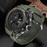 Durable Military Men's Watch - Tactical Waterproof Timepiece with Luminous Dial & Adjustable Strap