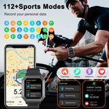 Wayne Military Smartwatch for Men - Advanced Fitness Tracker, Rugged Design, Waterproof, GPS & Heart Rate Monitor