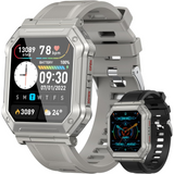 Wayne Military Smartwatch for Men - Advanced Fitness Tracker, Rugged Design, Waterproof, GPS & Heart Rate Monitor