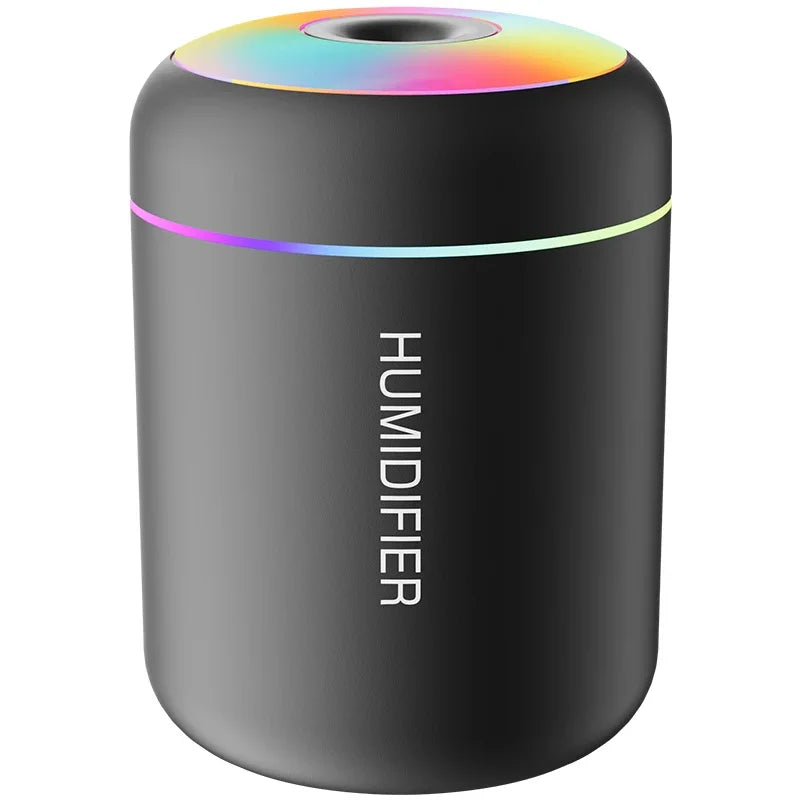 Portable Mini Air Humidifier with Aromatherapy - USB Powered, Ideal for Car & Bedroom Use