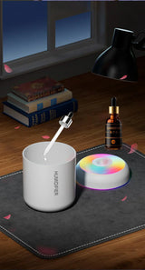 Portable Mini Air Humidifier with Aromatherapy - USB Powered, Ideal for Car & Bedroom Use