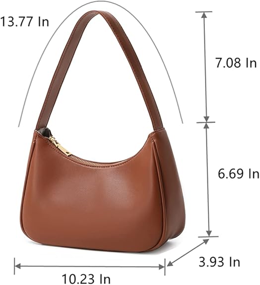 Stylish Mini Hobo Bag with Zipper - Sabrina | Trendy Handbag for Everyday Use