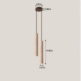 Minimalist Wabi-Sabi LED Chandelier in Travertine - LumoLine Modern Lighting Fixture