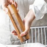 Elegant Minimalist Wooden Spice Grinders - Handcrafted, Adjustable Coarseness, Perfect for Kitchen & Dining