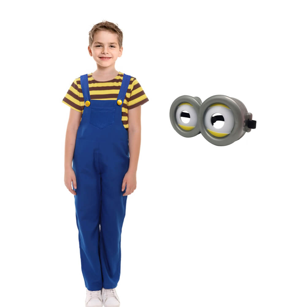 Children’s Yellow Shirt and Blue Overall Costume