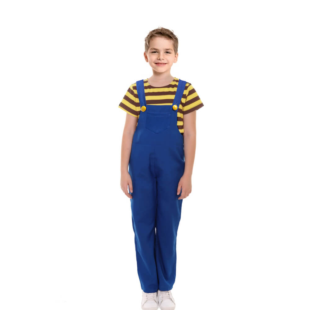 Children’s Yellow Shirt and Blue Overall Costume