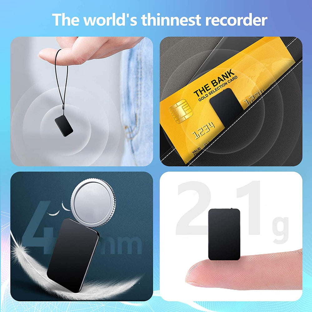 Mini Voice Recorder – Voice-Activated, Hidden Design & Rechargeable Battery