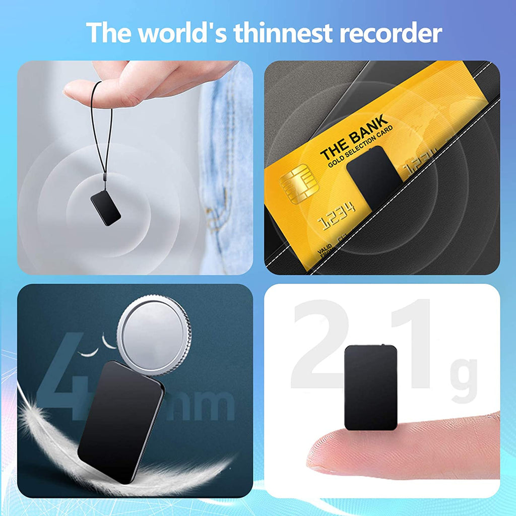 Mini Spy Recorder with Voice Activation, Hidden Audio