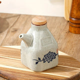 Artisan Hand-Painted Ceramic Oil & Sauce Pourer - Unique Kitchen Accessory