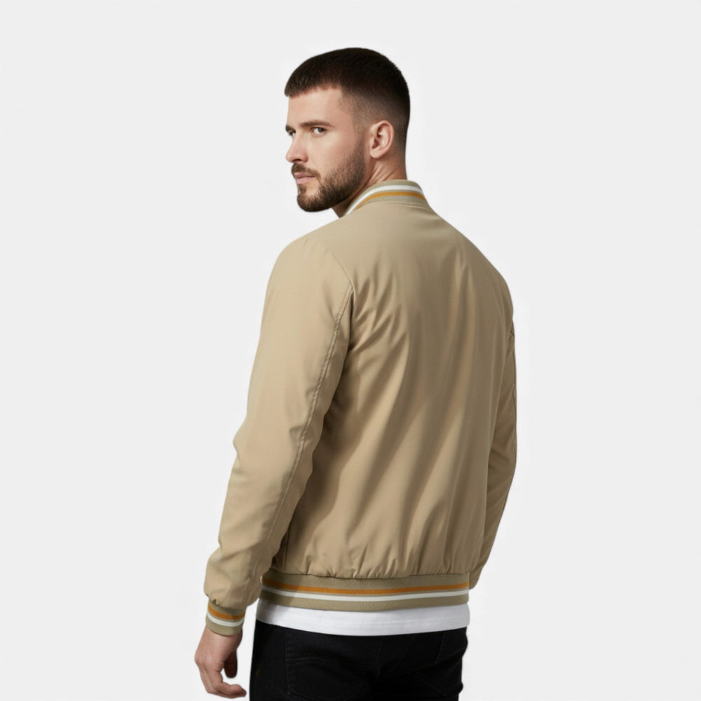 Men's longline bomber jacket, view 6