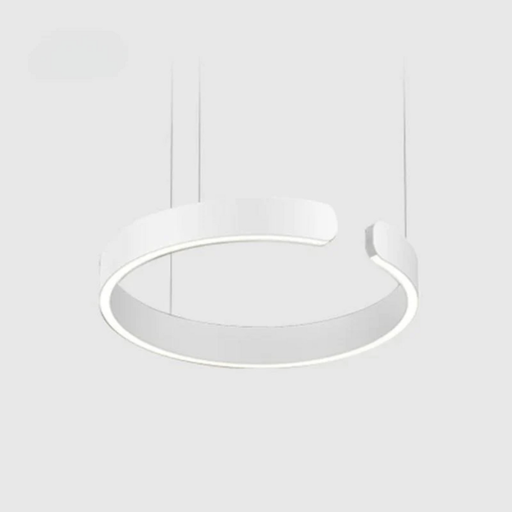 Modern HaloRing Circle LED Pendant Light - Stylish & Energy-Efficient Lighting Fixture for Home Decor