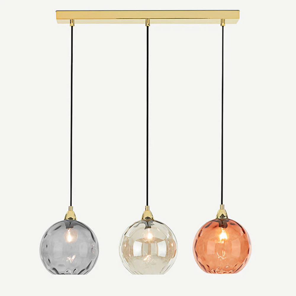 Modern Cascade Cluster Pendant Light - 3 Lamp Design for Stylish Home Lighting
