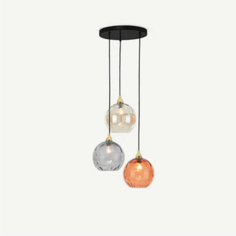 Modern Cascade Cluster Pendant Light - 3 Lamp Design for Stylish Home Lighting