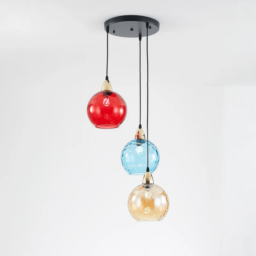 Modern Cascade Cluster Pendant Light - 3 Lamp Design for Stylish Home Lighting