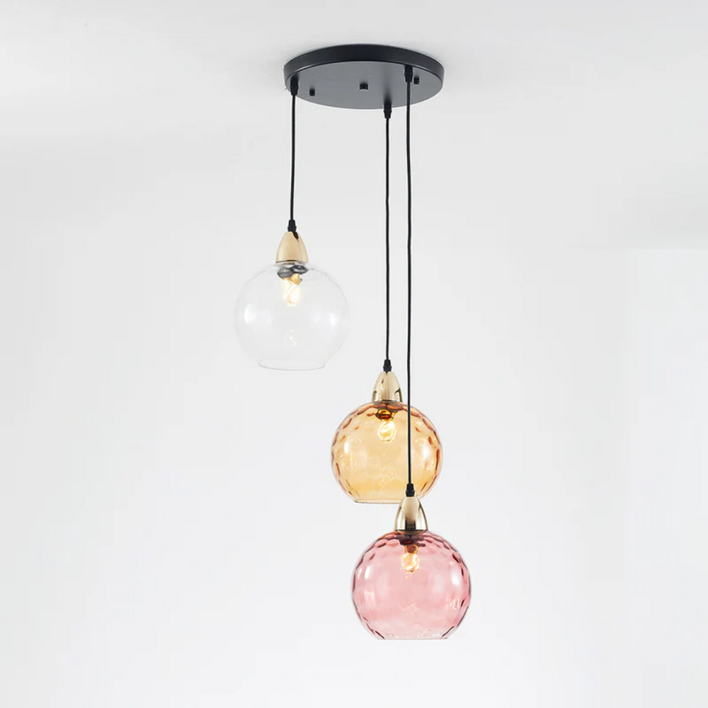 Modern Cascade Cluster Pendant Light - 3 Lamp Design for Stylish Home Lighting