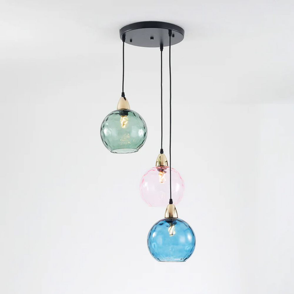 Modern Cascade Cluster Pendant Light - 3 Lamp Design for Stylish Home Lighting