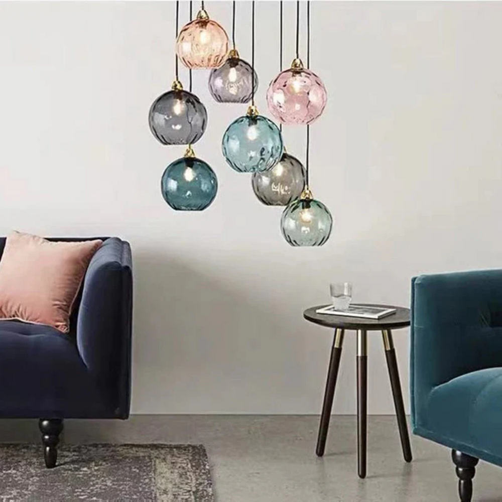Modern Cascade Cluster Pendant Light - 3 Lamp Design for Stylish Home Lighting