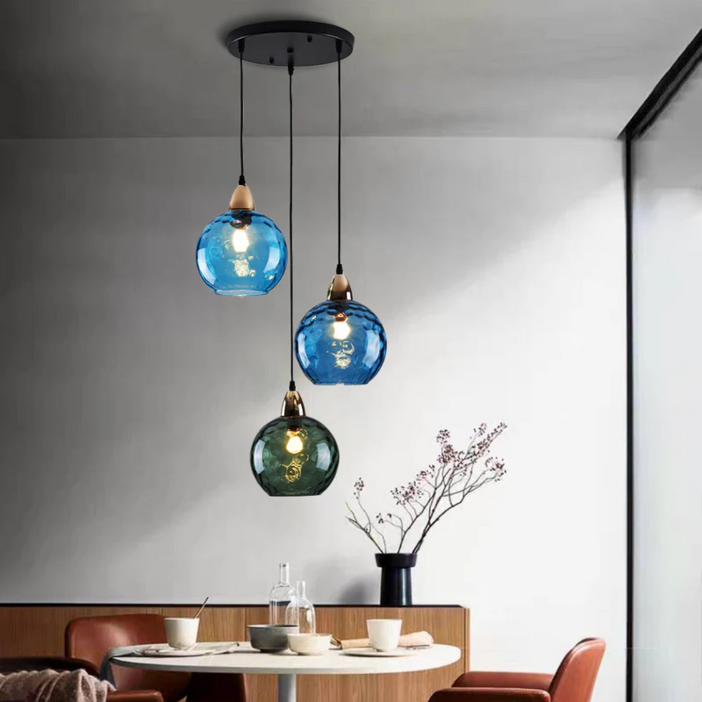 Modern Cascade Cluster Pendant Light - 3 Lamp Design for Stylish Home Lighting