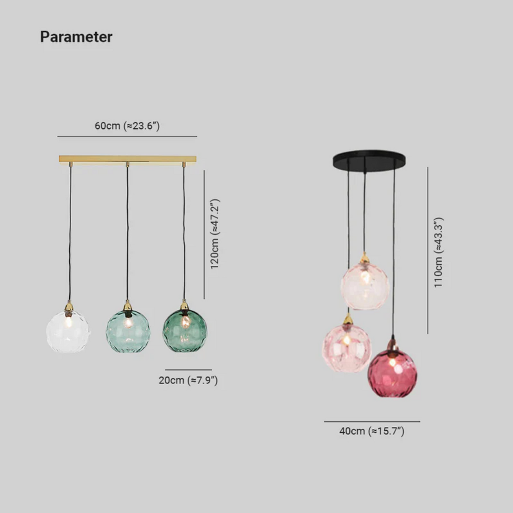 Modern Cascade Cluster Pendant Light - 3 Lamp Design for Stylish Home Lighting