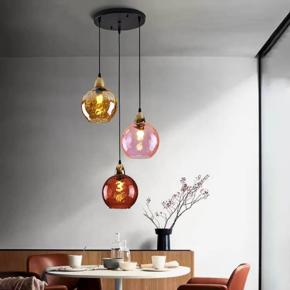 Modern Cascade Cluster Pendant Light - 3 Lamp Design for Stylish Home Lighting