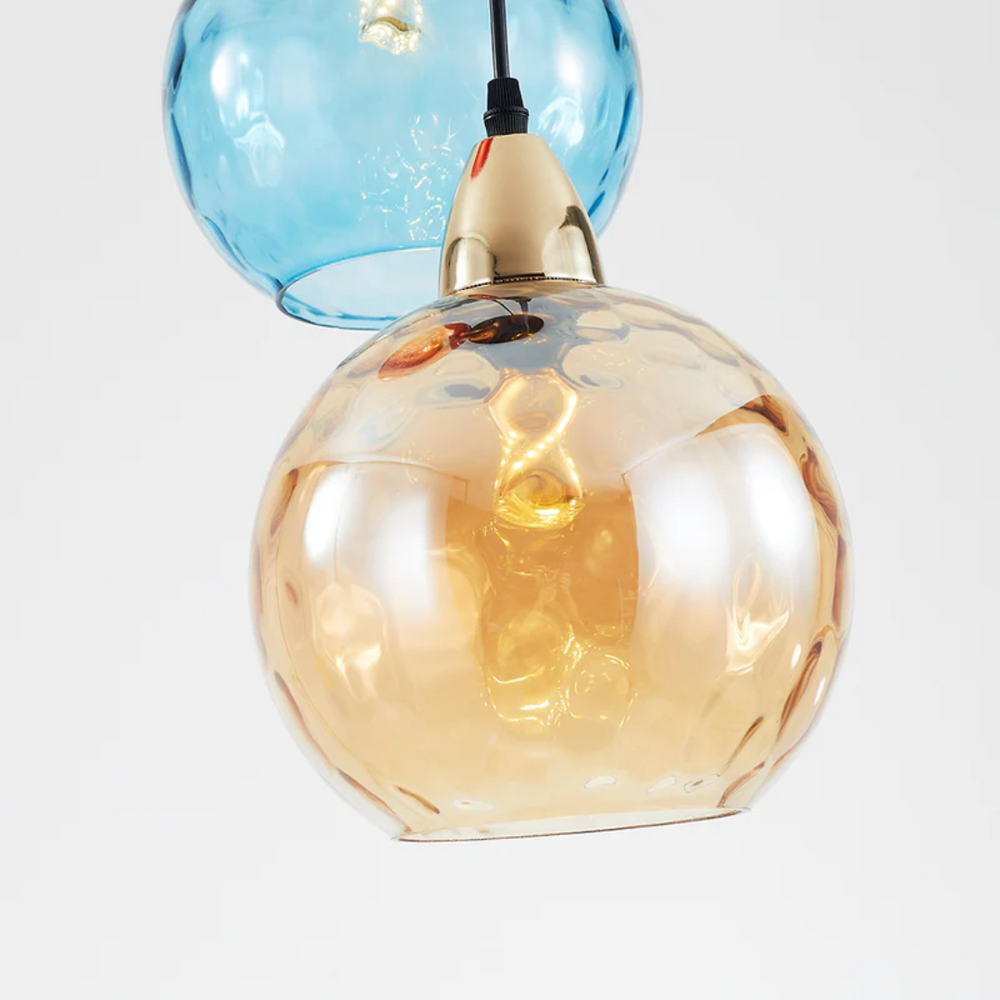 Modern Cascade Cluster Pendant Light - 3 Lamp Design for Stylish Home Lighting