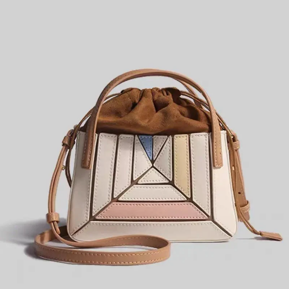 GeoChic Modern Geometric Handbag - Stylish & Trendy Tote for Fashion Forward Women