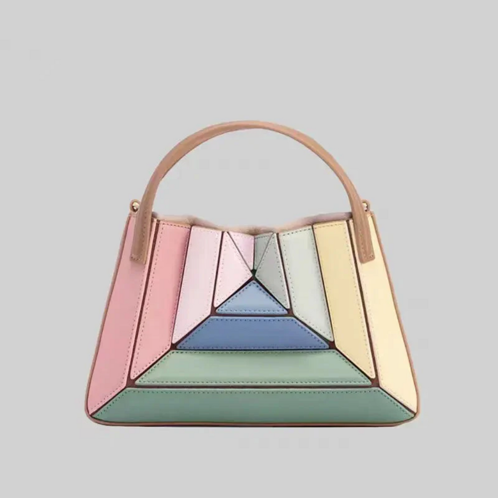 GeoChic Modern Geometric Handbag - Stylish & Trendy Tote for Fashion Forward Women