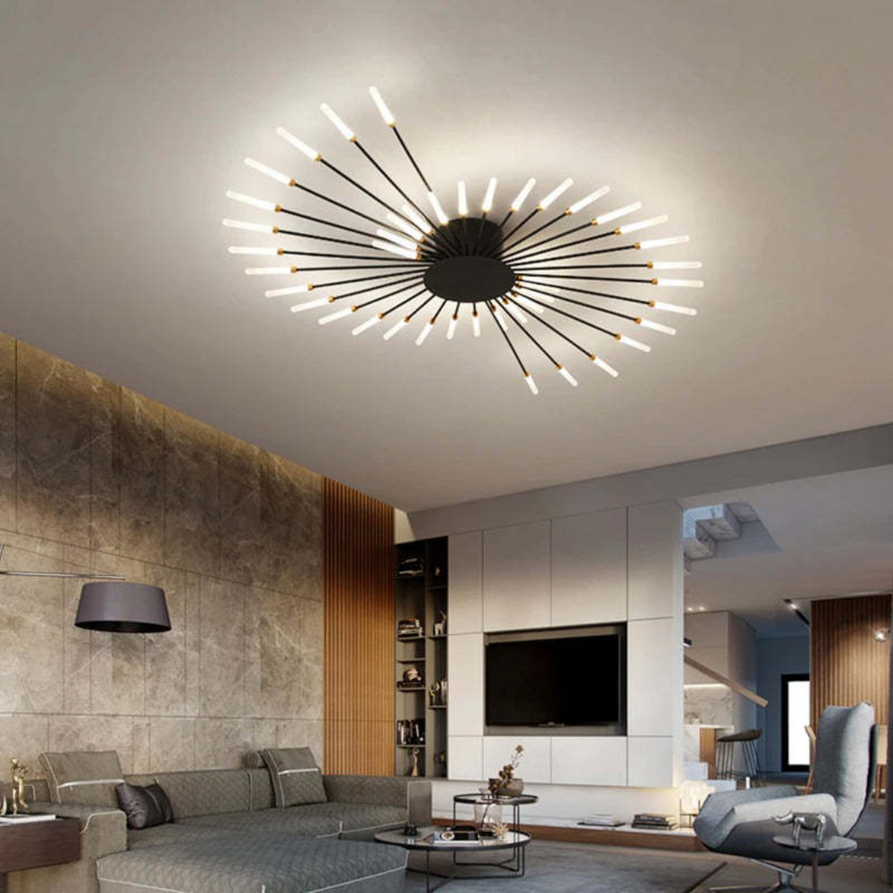 Modern LumenMax Large LED Ceiling Light - Energy-Efficient, Stylish Illumination for Home & Office