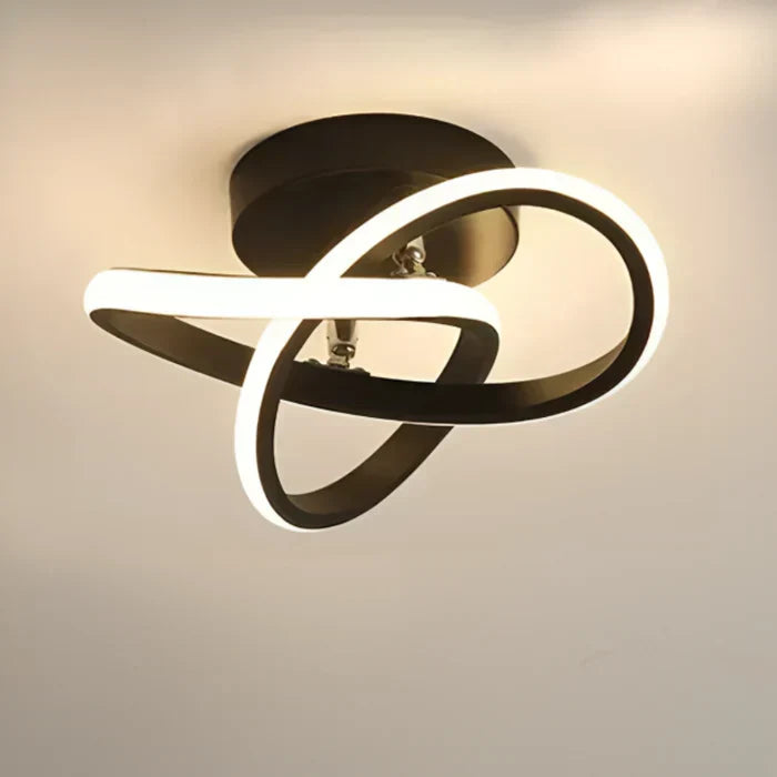 Twilight Rings Modern LED Ceiling Lamp - Stylish Double Ring Design for Contemporary Spaces