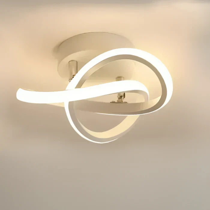Twilight Rings Modern LED Ceiling Lamp - Stylish Double Ring Design for Contemporary Spaces