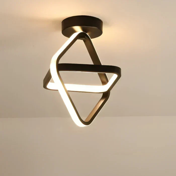 Twilight Rings Modern LED Ceiling Lamp - Stylish Double Ring Design for Contemporary Spaces