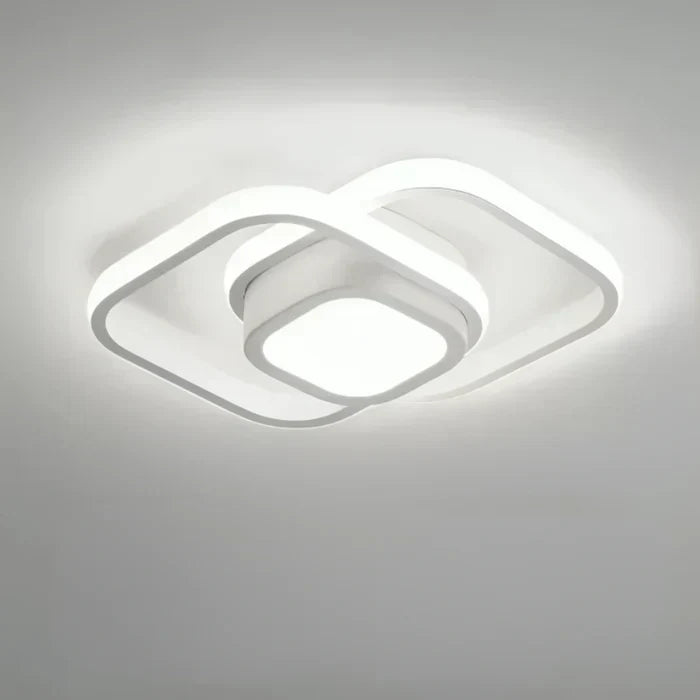 Twilight Rings Modern LED Ceiling Lamp - Stylish Double Ring Design for Contemporary Spaces