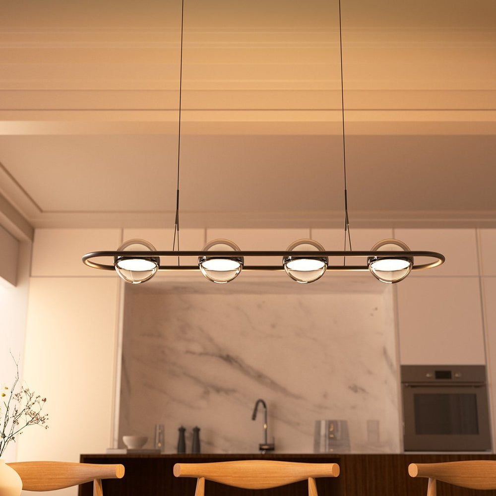 Modern Pendant Light Adjustable Sleek Design Dining Room