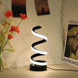 Modern S-Shaped Desk Lamp - FlexiGlow Adjustable LED Lighting for Home Office & Study