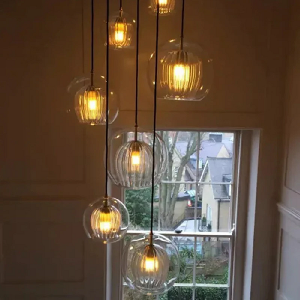 Stylish Modern Spherical LED Pendant Light - Aurora Sphere | Energy-Efficient Lighting for Home & Office Decor