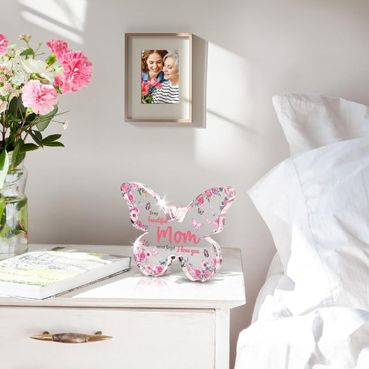 Acrylic Display Plaque – Butterfly Design, Mother's Day Gift & Home Decor