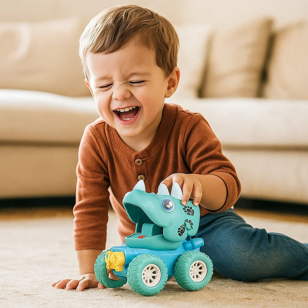 Monster Truck Toy – Dinosaur Design Push Vehicle for Kids