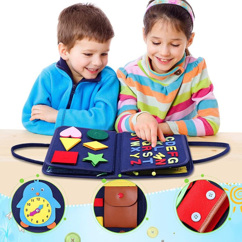 Montessori Activity Board for Toddler Development | Engaging Learning Toys for Fine Motor Skills & Sensory Play