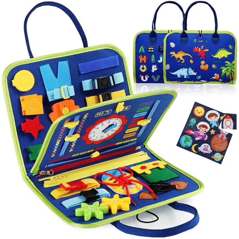 Montessori Activity Board for Toddler Development | Engaging Learning Toys for Fine Motor Skills & Sensory Play